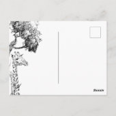 Safari Giraffe Theme Briefkaart Design (Achterkant)