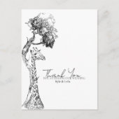 Safari Giraffe Theme Briefkaart Design (Voorkant)