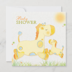 Safari Giraffe Whimsical Baby shower Kaart