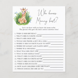 Safari Giraffe - Wie kent mama het beste