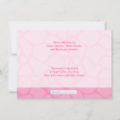 Safari Girl Customisée Baby shower Invitation (Dos)