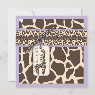 Safari Girl LAV Invitation Square B Kaart