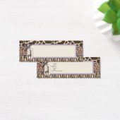 Safari Girl LAV Skinny Gift Tag 2 (Bureau)