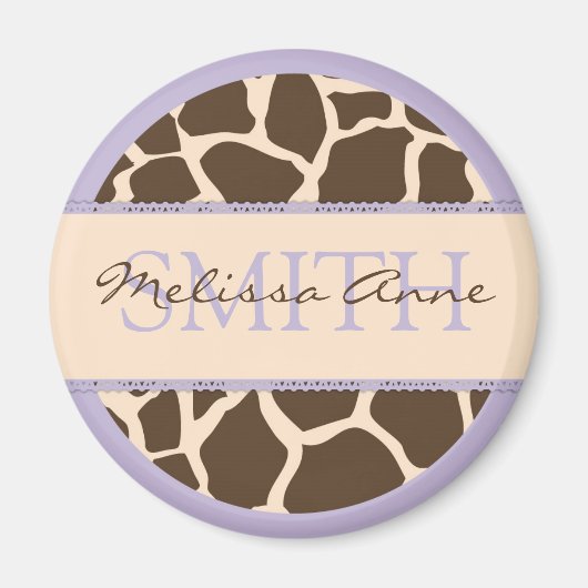Safari Girl Lavender Magnet 4 (Devant)