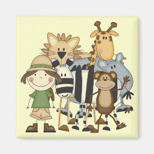 Safari Girl T-shirts en Gifts Magneet