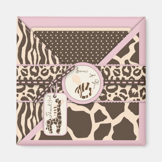 Safari Girl TY Magnet (Devant)