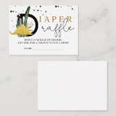 Safari Gold Dinosaurs Diaper Raffle Insert Informatiekaartje (Voorkant / Achterkant)