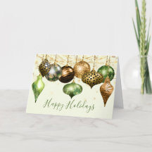 Safari Gold Ornament Foto met kerstmis