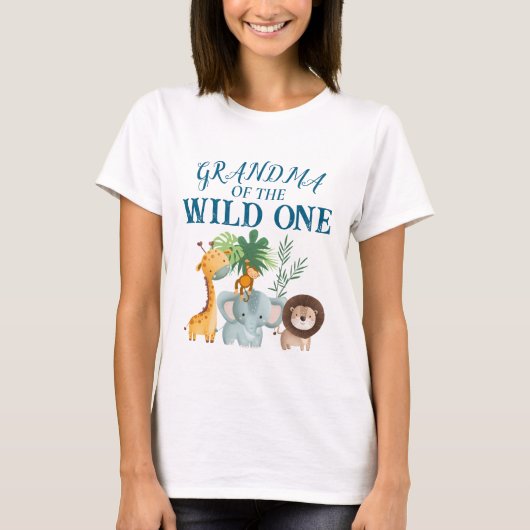 Safari Grandma of the Wild one Shirt (Voorkant)