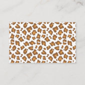 Safari Greenery Baby shower Book Request Card Visitekaartje (Achterkant)