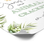 Safari Hoeveel dierlijke krakers in de pot Poster (Hoek)