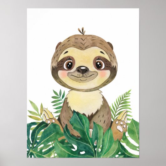 Safari in het Oerwoud Baby Poster (Voorkant)