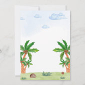 Safari invitation anniversaire Jungle garçons anim (Dos)
