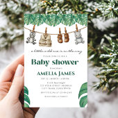 Safari Jungle Animals wild one boy Baby Shower Kaart