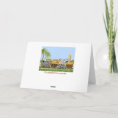 Safari Jungle Animaux en train Carte de voeux (Dos)