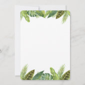 Safari jungle animaux genre révéler invitation (Dos)