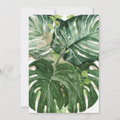 Safari Jungle Animaux Gold Baby shower Invitation (Dos)