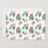 Safari Jungle Baby Girl Douche Invitation (Dos)