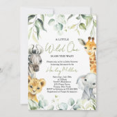 Safari Jungle Baby Shower Uitnodiging (Voorkant)