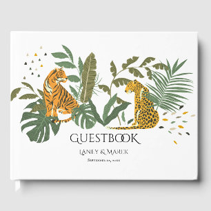 Safari Jungle Chats Mariage Livre d'or