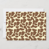 Safari Jungle Dieren Baby Shower Uitnodigingen (Achterkant)
