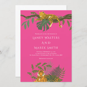 Safari Jungle Faire-part de mariage animal