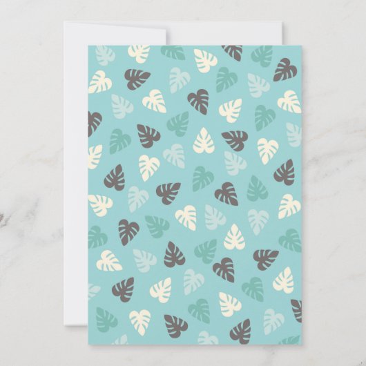 Safari jungle Jongen Baby Shower Uitnodiging (Achterkant)