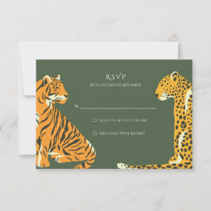 Safari Jungle Mariage animal RSVP