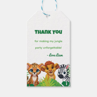 Safari Jungle Verjaardag Cadeautags Cadeaulabel