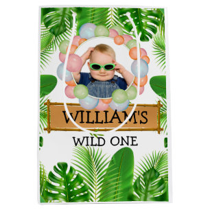 Safari JUNGLE Wild One Verjaardag FOTO Medium Cadeauzakje