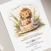 Safari Leeuw 1e verjaardag Kaart