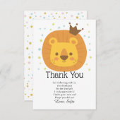 safari lion oerwoud lion , dierenschildering bedankkaart (Voorkant / Achterkant)