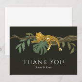 Safari Mariage Jungle Cheetah Merci (Devant / Derrière)