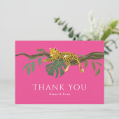 Safari Mariage Jungle Cheetah Merci (Debout devant)