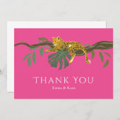 Safari Mariage Jungle Cheetah Merci (Devant / Derrière)