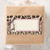 Safari Meisje Naam Tag Etiket (Insitu)