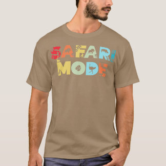Safari Mode Wildlife Animal Zoo Animal Funny Safar T-shirt