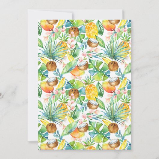 Safari Monkey Invitation d'anniversaire (Dos)