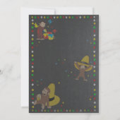 Safari Monkey invitation d'anniversaire (Dos)