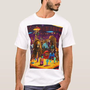 Safari Nacht: Afrikaans Dieren Feest T-shirt