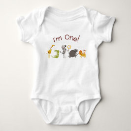Safari Oerwoud Animal Birthday Outfit Romper