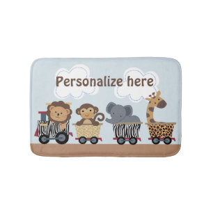 Safari Oerwoud Animal Train Kind Badmat