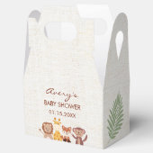 Safari Oerwoud Animals Baby shower Favor Box Bedankdoosjes (Geopend)