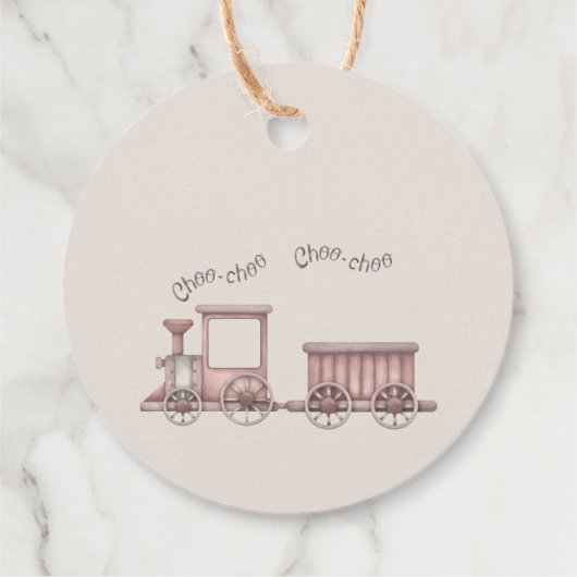 Safari Oerwoud Animals Train Baby shower Favoriet  Bedankjes Labels (Achterkant)