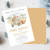 Safari Oerwoud Animals Wild One Boy Baby shower Kaart