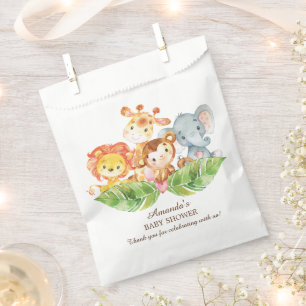 Safari Oerwoud Baby shower Favor Bags Bedankzakje
