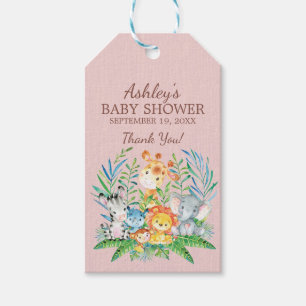 Safari Oerwoud Baby shower Favor Gift Label Cadeaulabel
