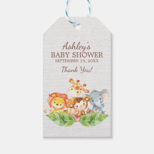 Safari Oerwoud Baby shower Favor Gift Label Cadeaulabel