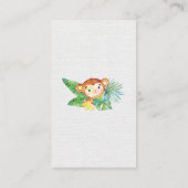 Safari Oerwoud Baby shower Luier Raffle Ticket Informatiekaartje (Achterkant)