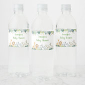 Safari Oerwoud Baby shower Waterfles Etiket (Flessen)